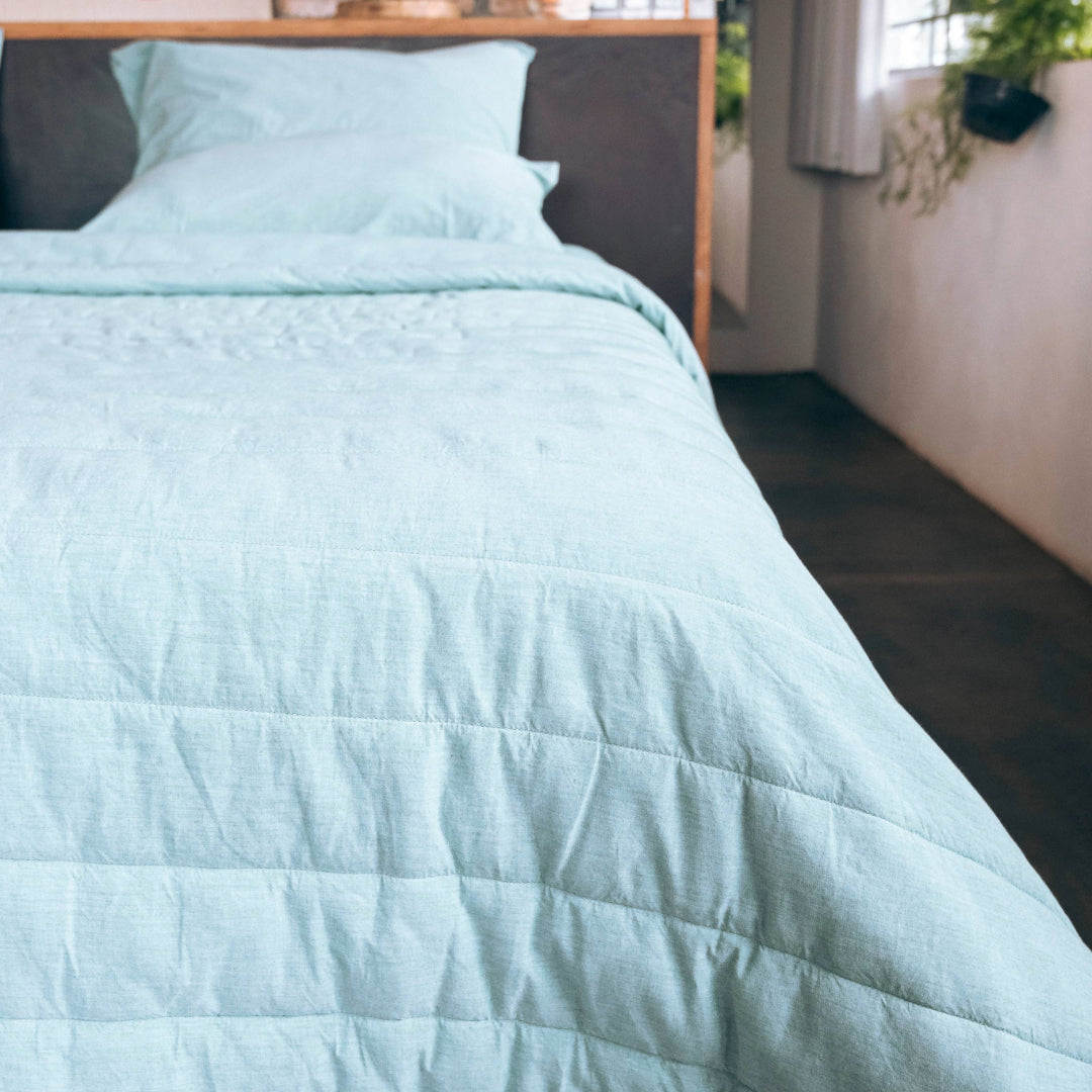 Organic Cotton Quilted Blanket