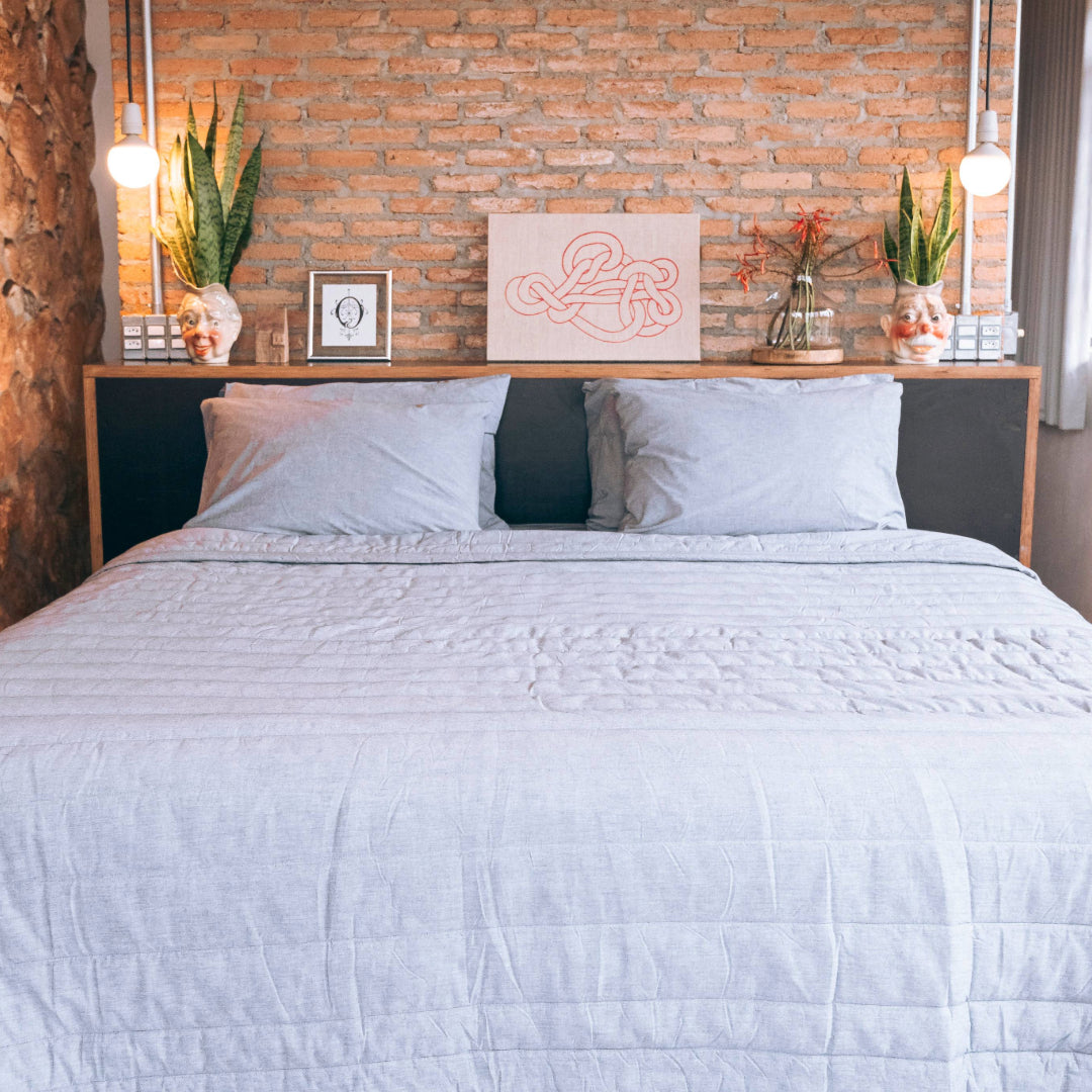 Organic Cotton Quilted Blanket