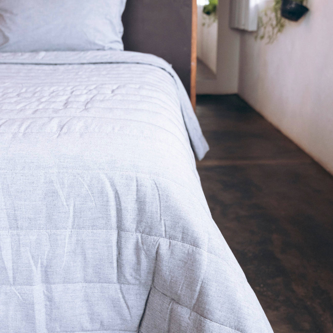 Organic Cotton Quilted Blanket