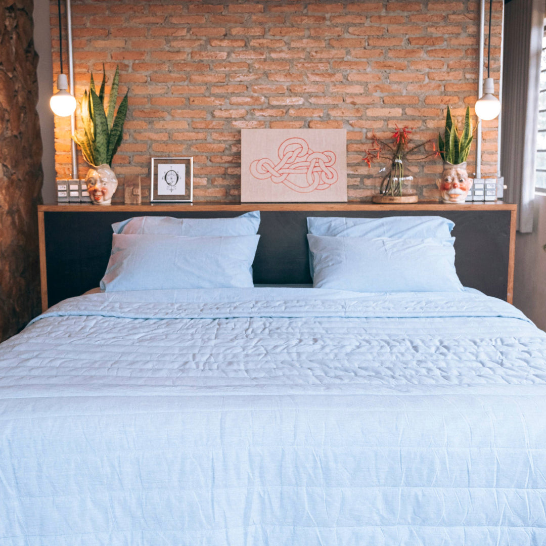 Organic Cotton Quilted Blanket