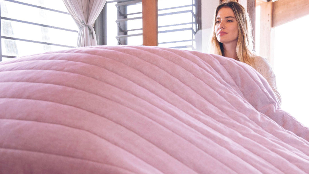 Organic Cotton Quilted Blanket