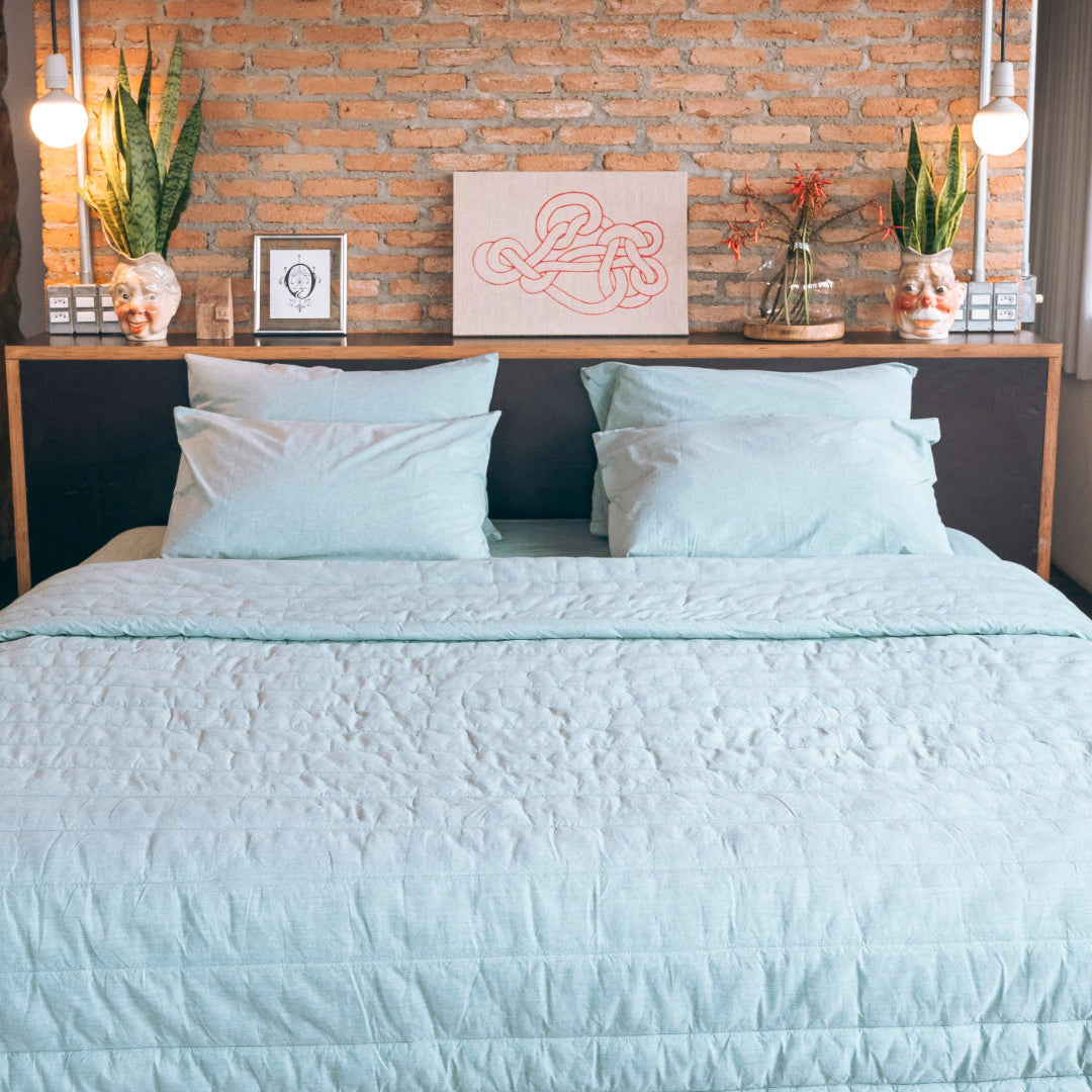 Organic Cotton Quilted Blanket