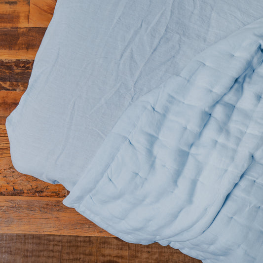 Linen Crib Fitted Sheet