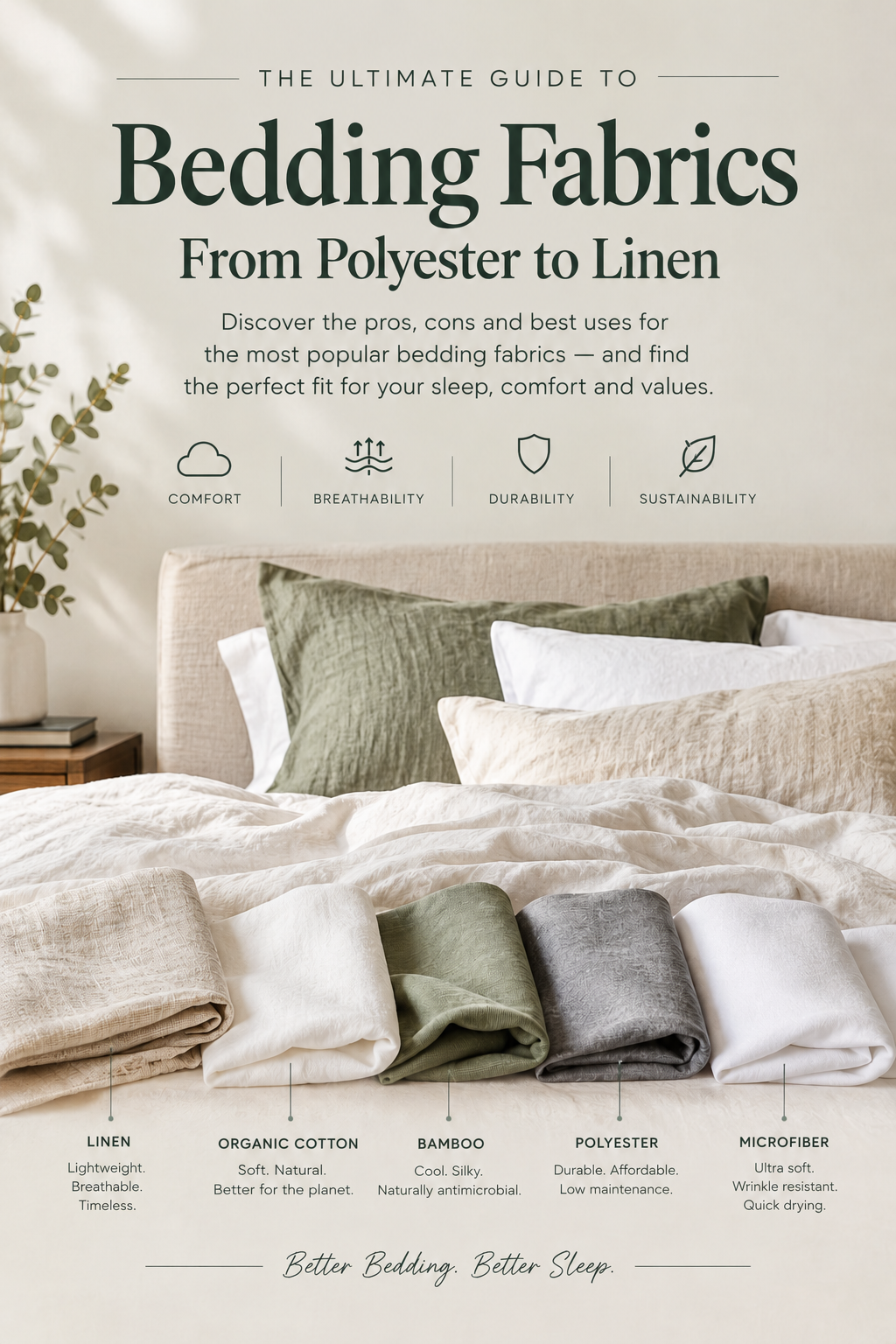 From Polyester to Linen: A Guide to Bedding Fabrics