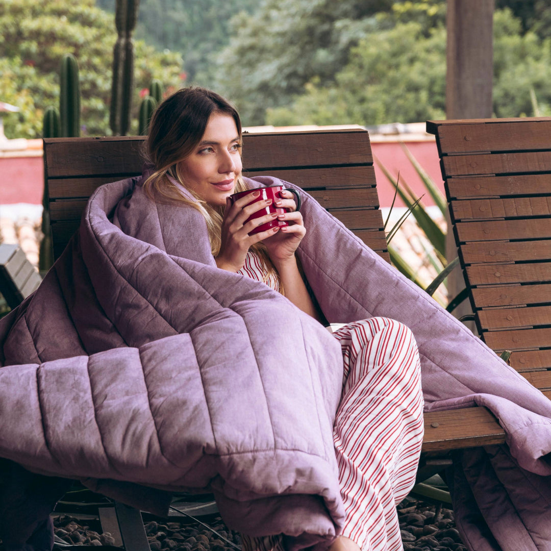 Organic Cotton Quilted Blanket