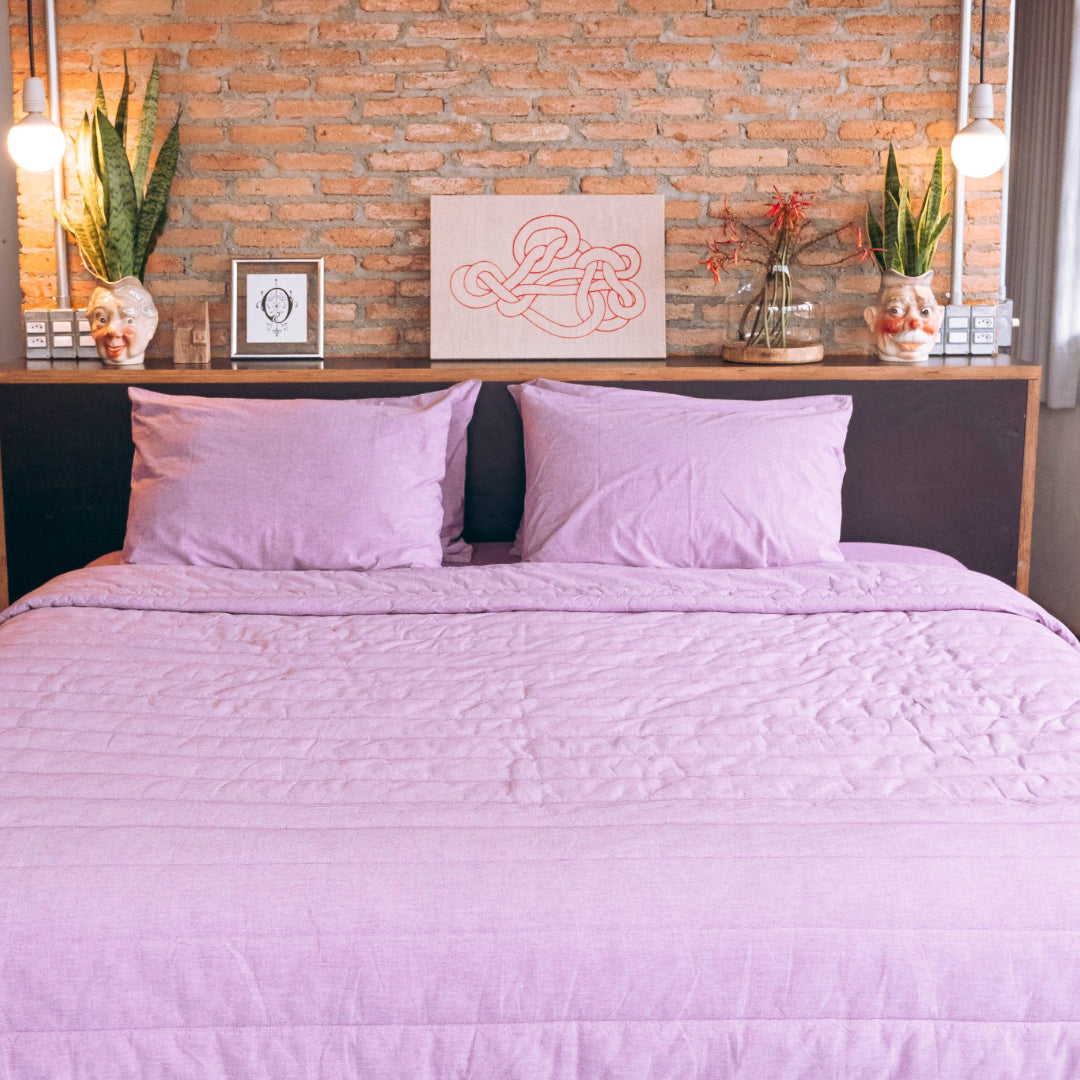 Organic Cotton Quilted Blanket