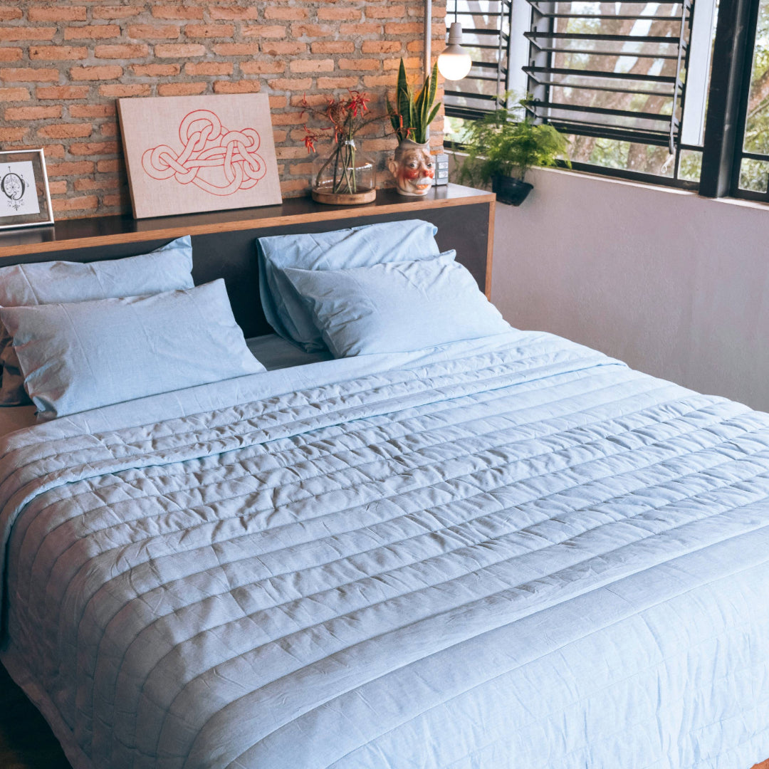 Organic Cotton Quilted Blanket