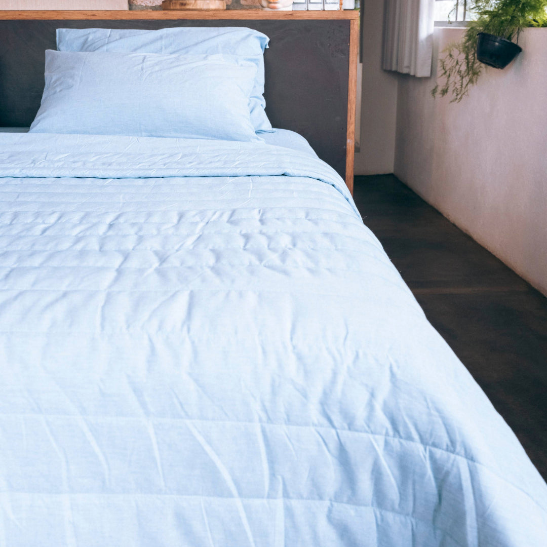 Organic Cotton Quilted Blanket