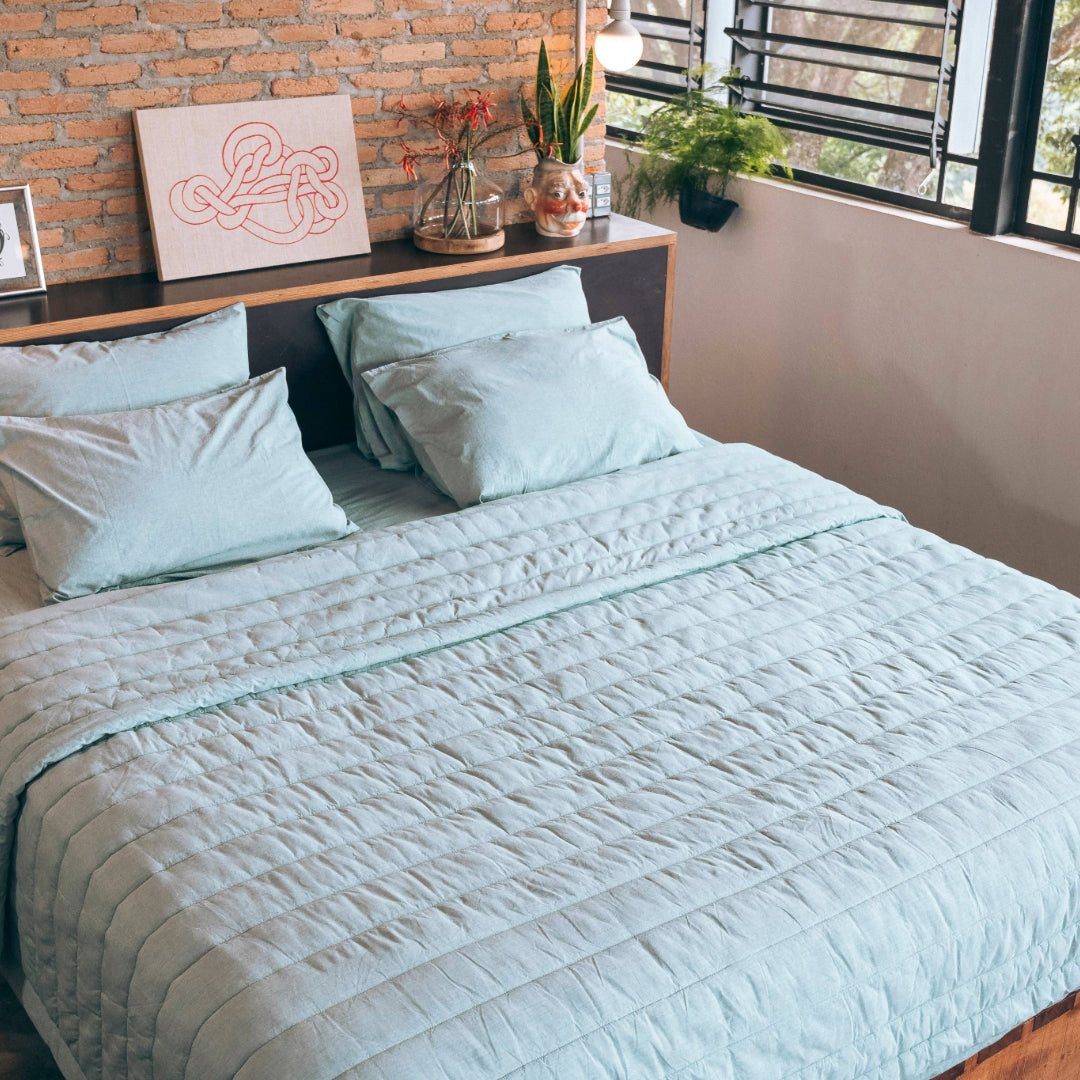 Organic Cotton Quilted Blanket