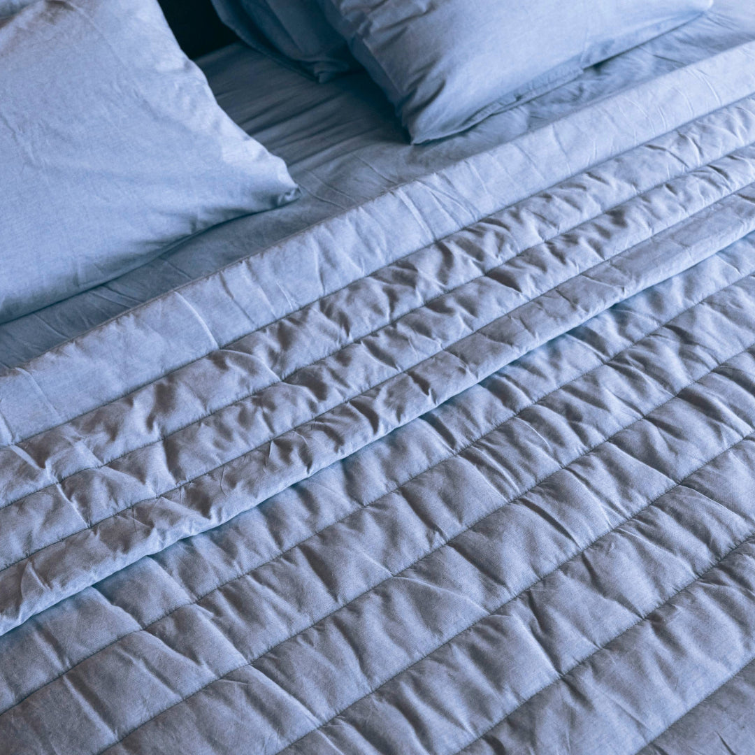 Organic Cotton Quilted Blanket