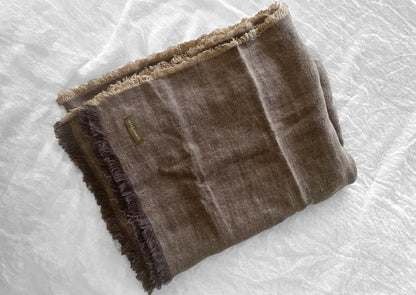 Linen Herringbone Throw